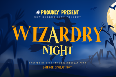 Wizardry Night - Movie Font Free Download