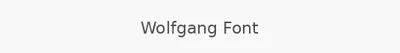 Wolfgang Font