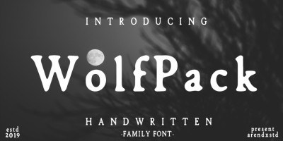 Wolfpack Handwritten Font