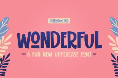 Wonderful Display Font Free Download