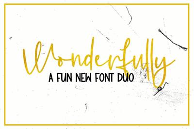 Wonderfully - A Font Duo Free Download