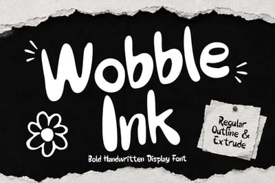 Wooble Ink Font