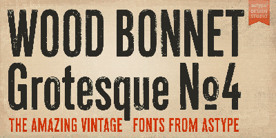 Wood Bonnet Grotesque No.4 Free Download