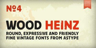 Wood Heinz No.4 Font