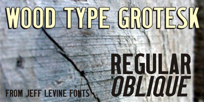 Wood Type Grotesk JNL Free Download