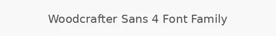 Woodcrafter Sans 4 Font Family