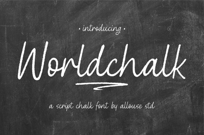 Worldchalk A Script Chalk Font Free Download