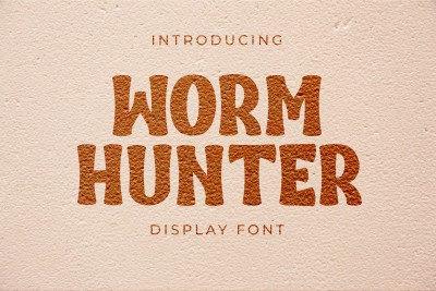 Worm Hunter Bold Display Font