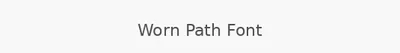 Worn Path Font