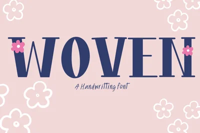 Woven font