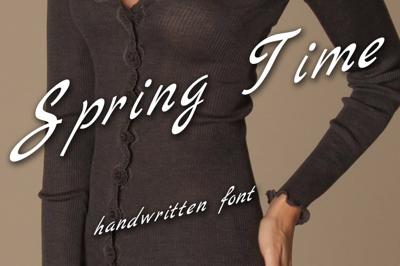 Written font family "Spring Time" Free Download