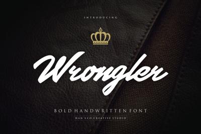 Wrongler Handwritten Font! Free Download