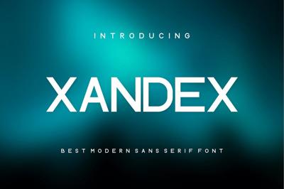 Xandex Modern Sans Serif Font Free Download