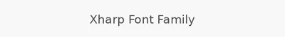 Xharp Font Family