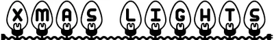 Xmas Lights Font