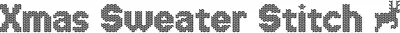 Xmas Sweater Stitch Font