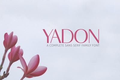 Yadon Sans Serif Fonts Family Pack Free Download