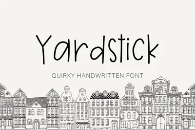 Yardstick Fun and Quirky Font