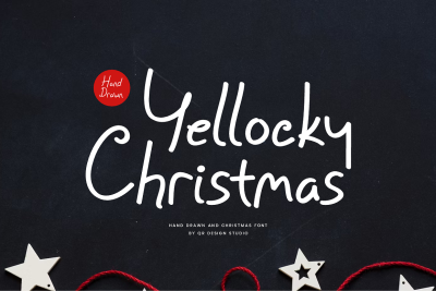 Yellocky Christmas - Hand Drawn Font