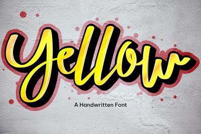 Yellow font Free Download