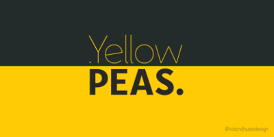 Yellow Peas Font