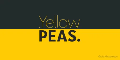 Yellow Peas Font