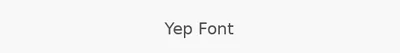 Yep Font