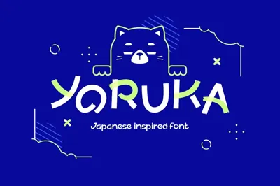 Yoruka - Faux Japanese Fonts Free Download