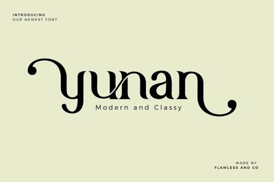 Yunan - Modern and Classy Font Free Download