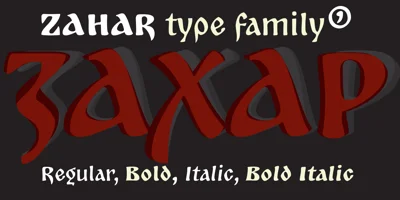 Zahar Font