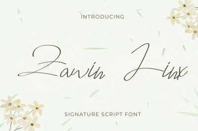 Zawin Linx Signature Script Font Free Download