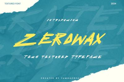 Zerowax - Tech Textured Font Free Download