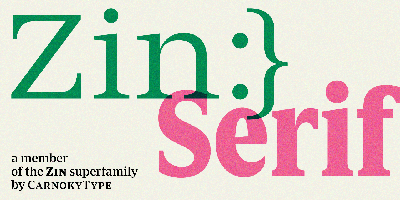 Zin Serif Free Download