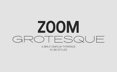 Zoom Grotesque Pro Font