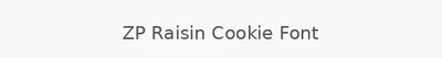 ZP Raisin Cookie Font