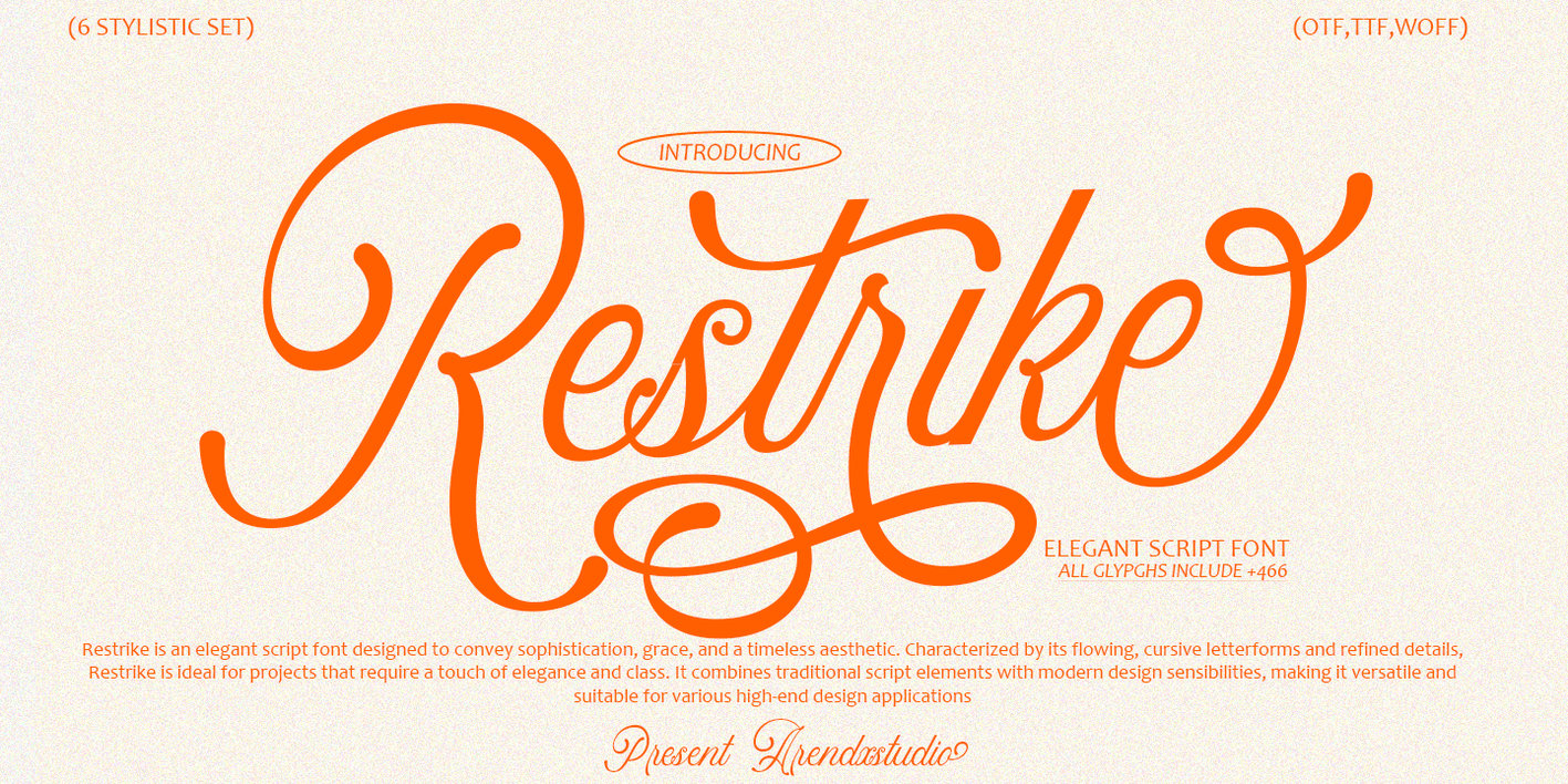 Restrike Font Free Download