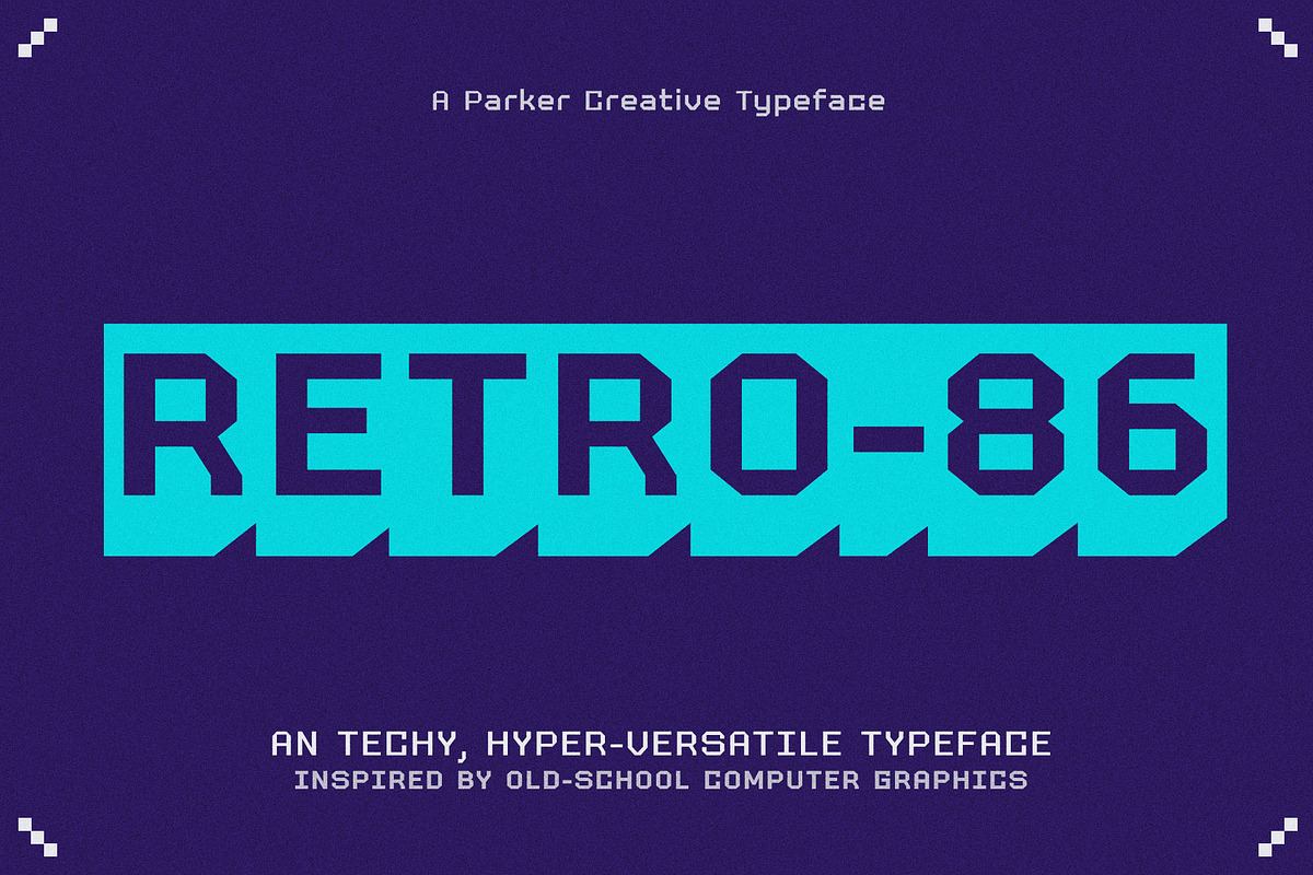 Retro 86 Old School Computer Font Free Download Free Download