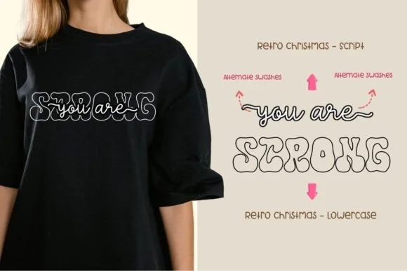 Retro Christmas Christmas Font Font
