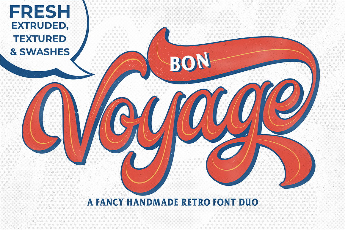 Retro Fonts - Bon Voyage Free Download