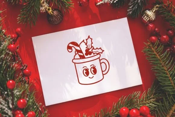 Retro Groovy Christmas Font