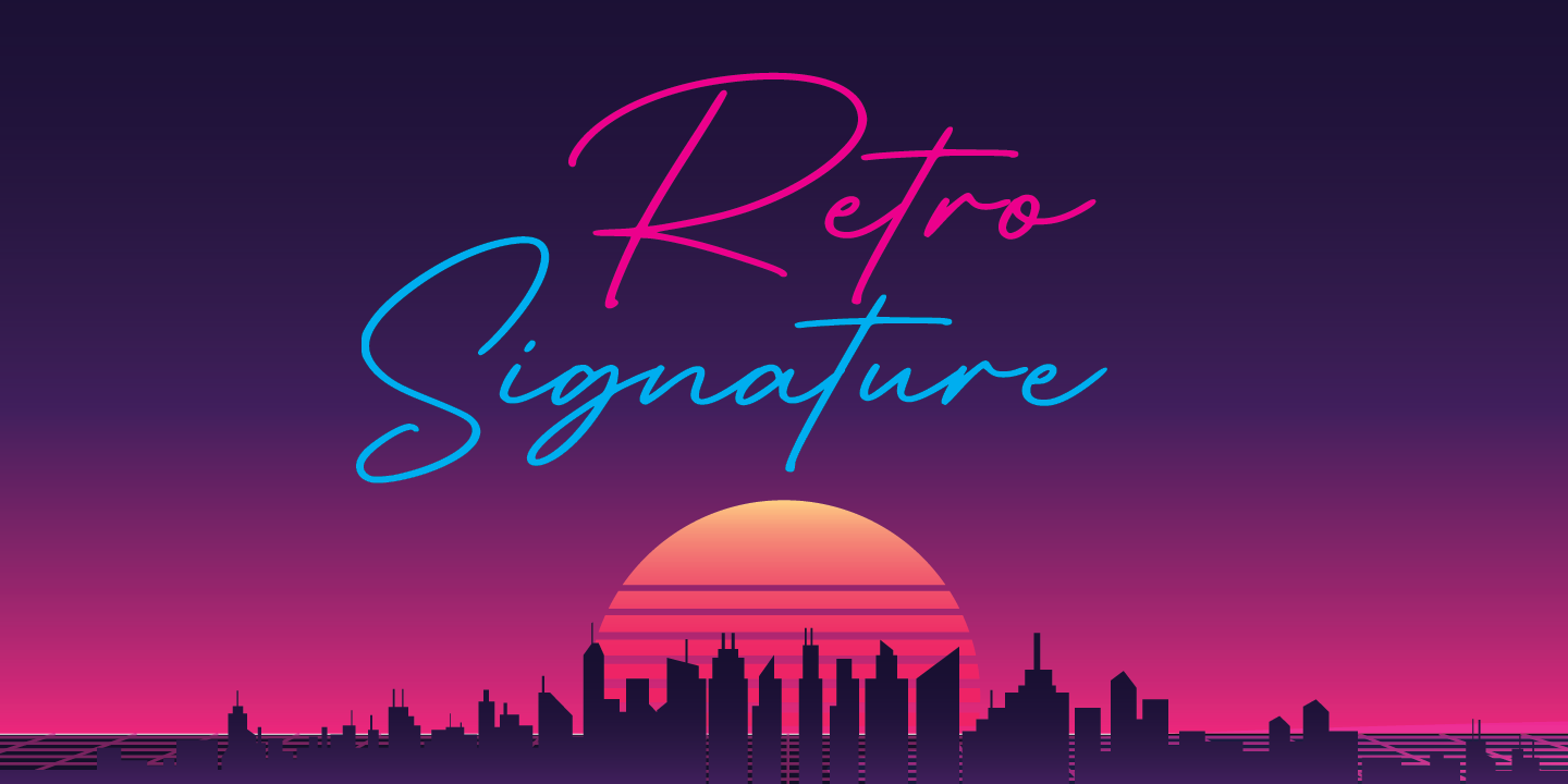 Retro Signature Free Download Free Download