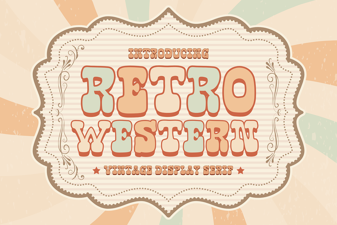 Retro Western is a Western Font Free Download