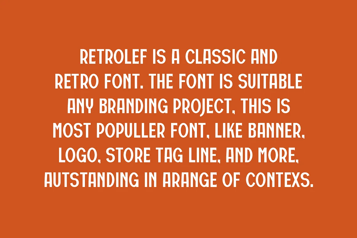 Retrolef - Vintage & 1980s Font