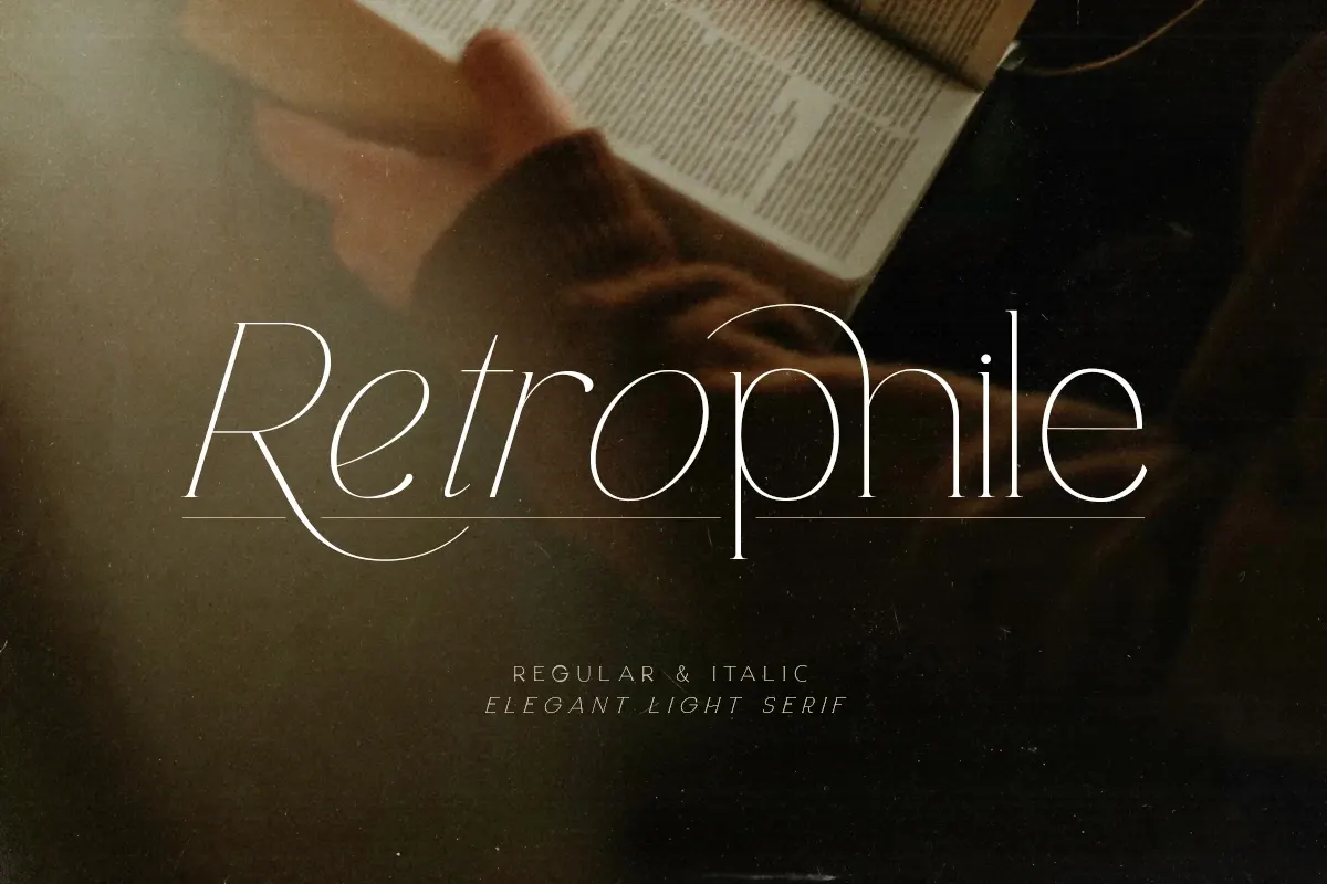 Retrophile - Elegant Light Serif Free Download Free Download