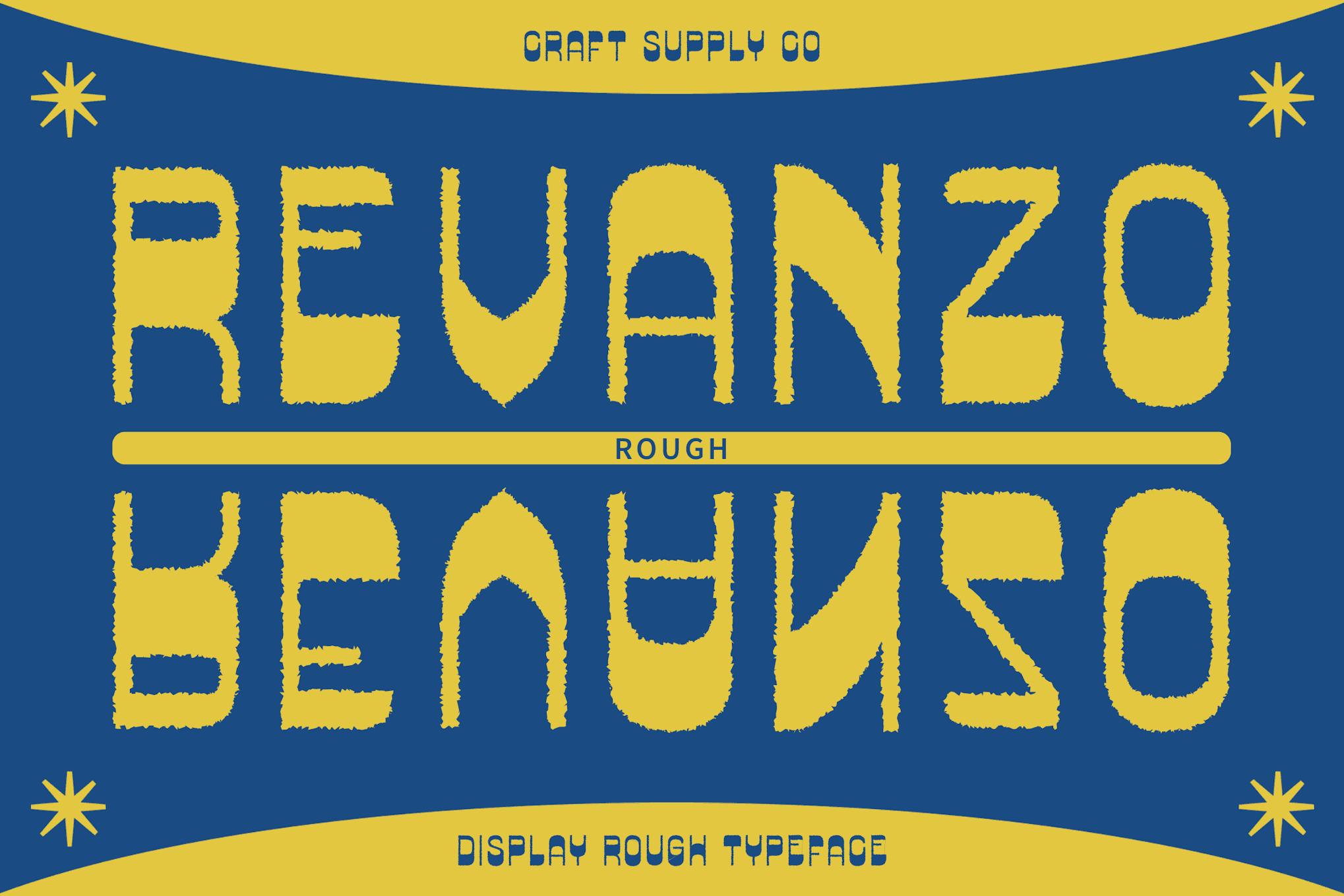 Revanzo Rough Font Free Download