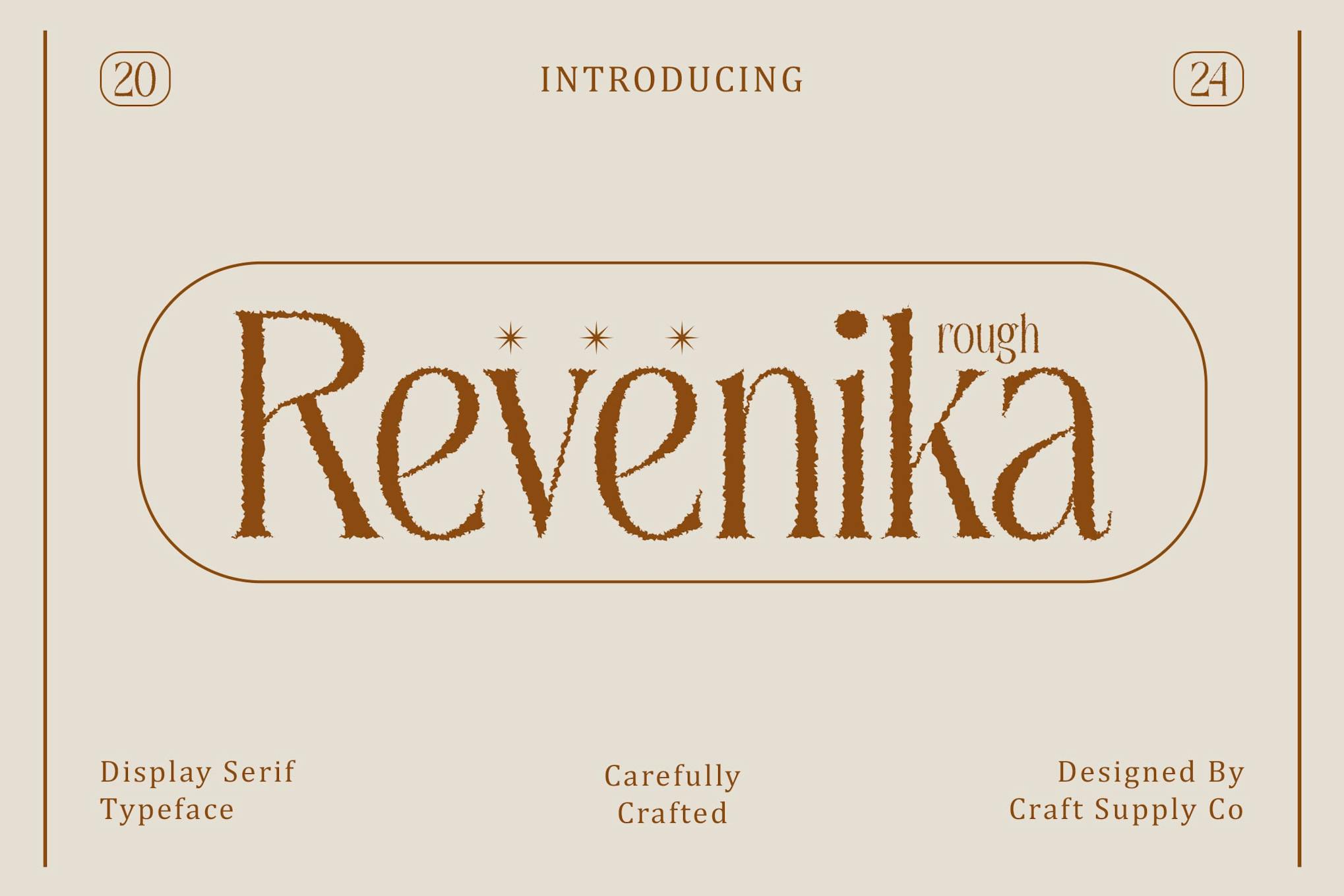 Revenika Rough Font Free Download