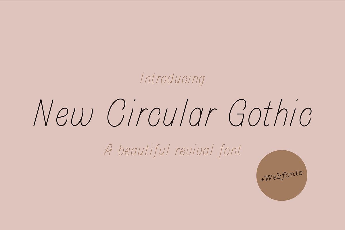 Revival font New Circular Gothic Free Download Free Download