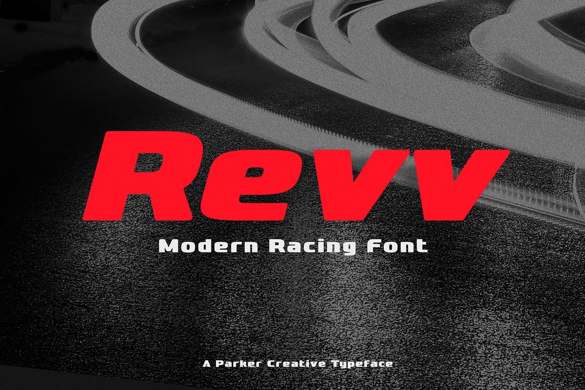 Revv Modern Racing Font Free Download Free Download