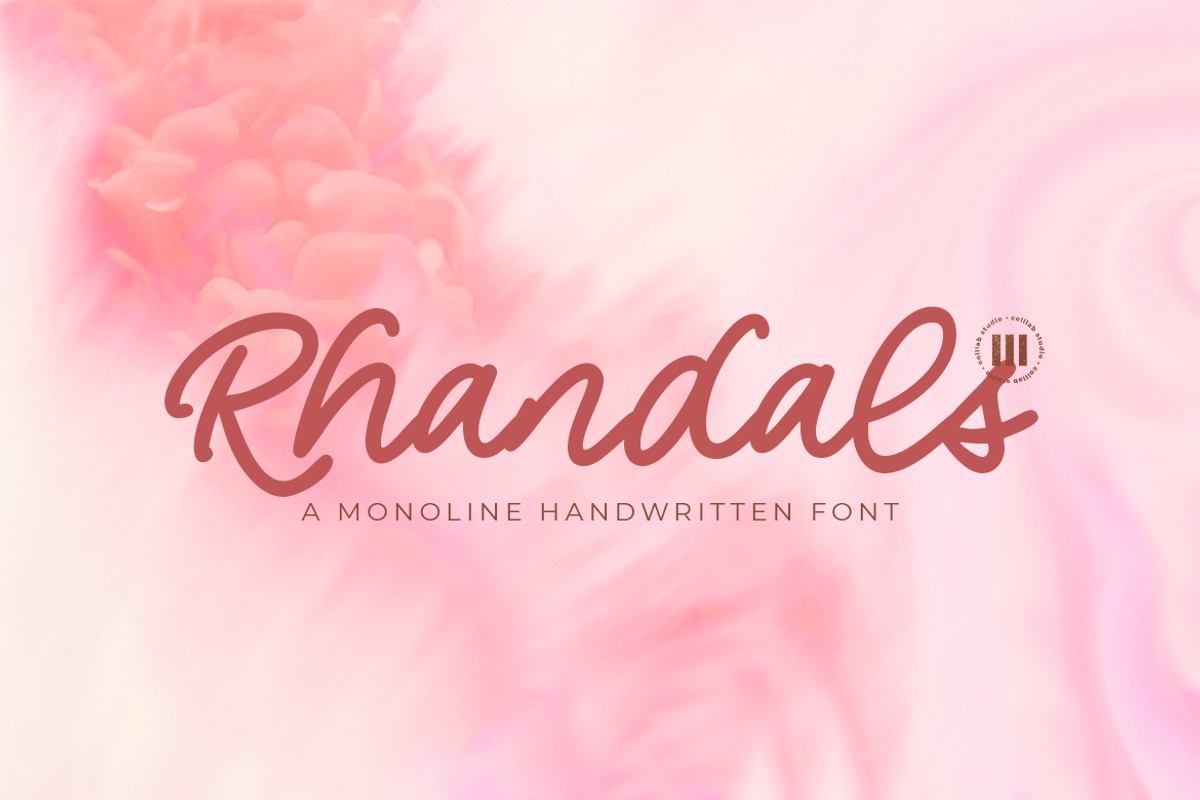 Rhandals | A Monoline Font Free Download Free Download