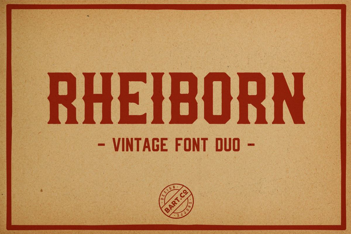 Rheiborn Font Duo (+ FREE FONT) Free Download Free Download